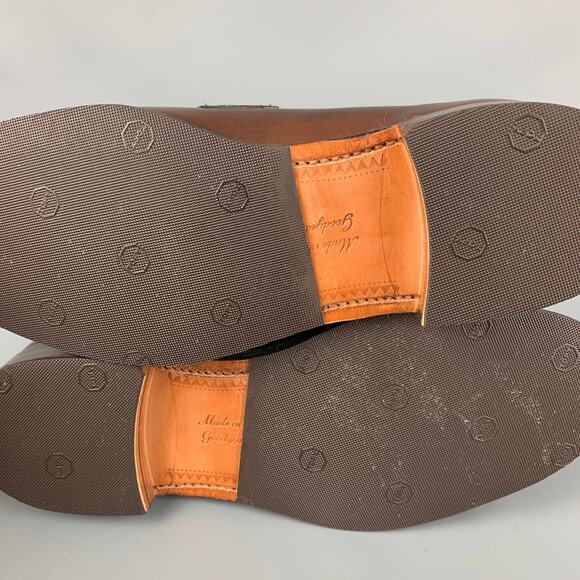 JOSEPH CHEANEY Size 6 Brown Leather Penny Loafers - Picture 8 of 9